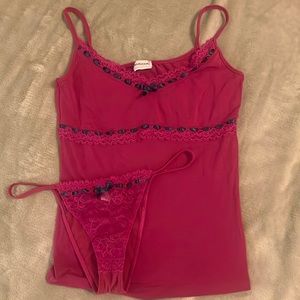 NWOT Intimissimi Set Matching Cami& Panty Small